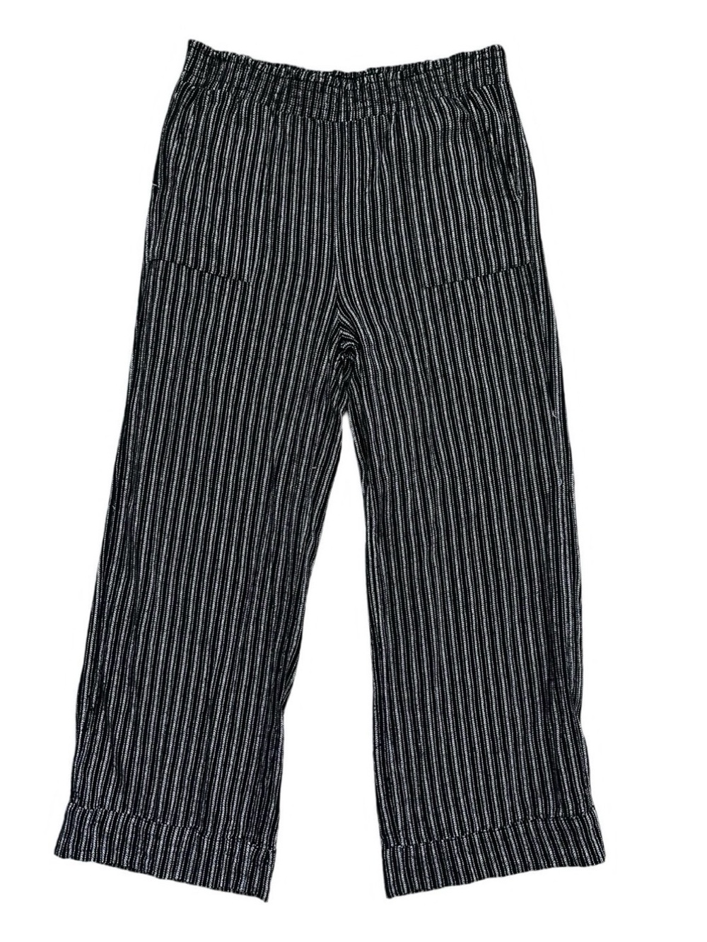 Time and Tru Striped Pant Vertical Black White Pull-On Women’s Size xl